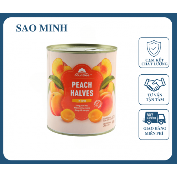 Đào Ngâm Countree Halves 820Gr